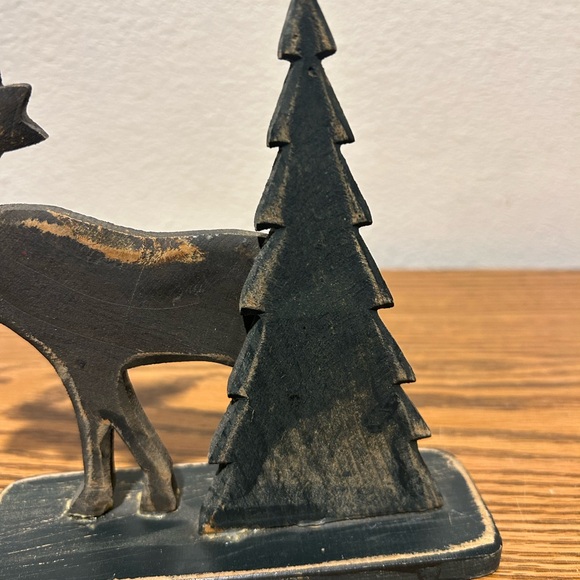 Rustic Black Moose and Tree Decor - Picture 8 of 9